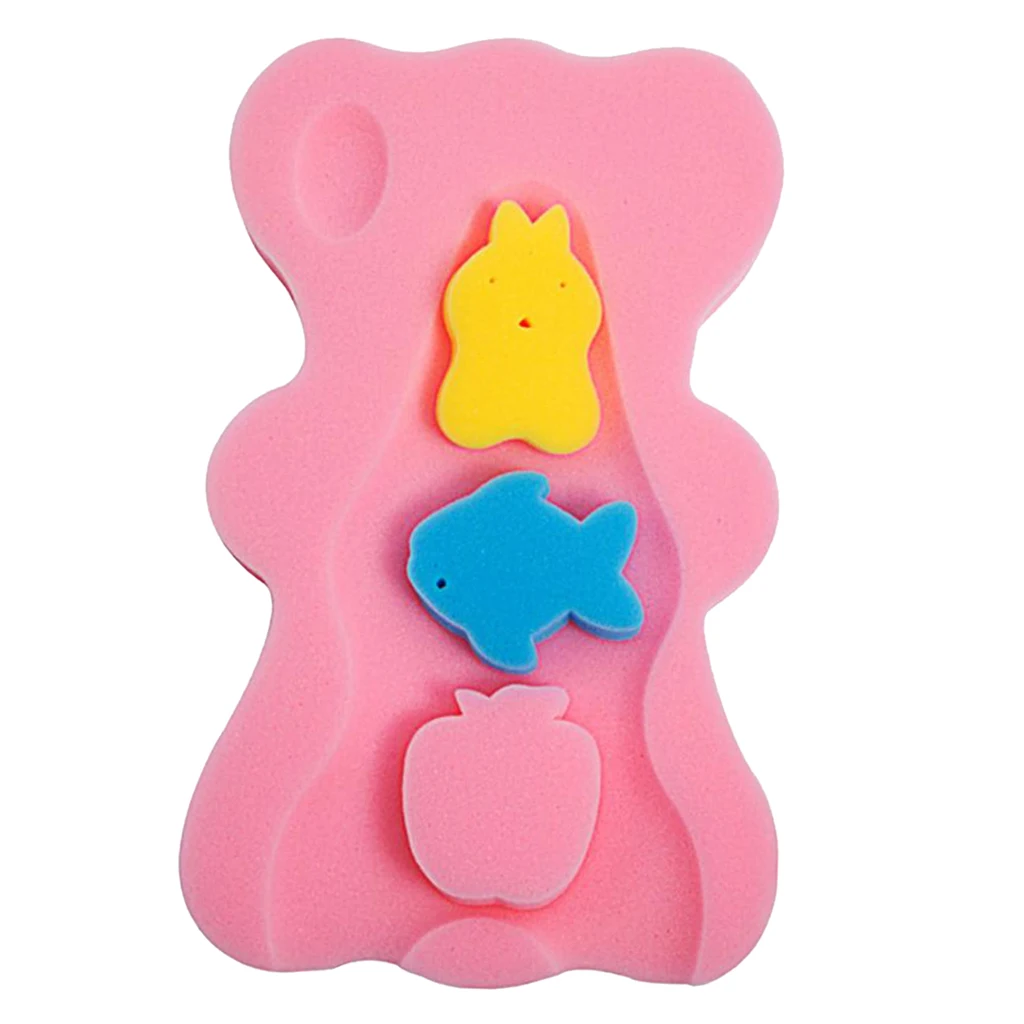 Baby Care Shower Body Support Safety Foam Pad Soft Sponge Cute Home Seat Newborn Non-slip Bathroom Cushion