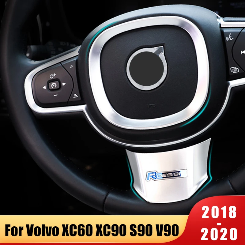 Volvo S90 V90 Xc90 V60 S60 Xc60 V60cc V90cc Auto Innenraum Zubehör Lenkrad  Rahmen Dekoration Abdeckung Dekoration Teile