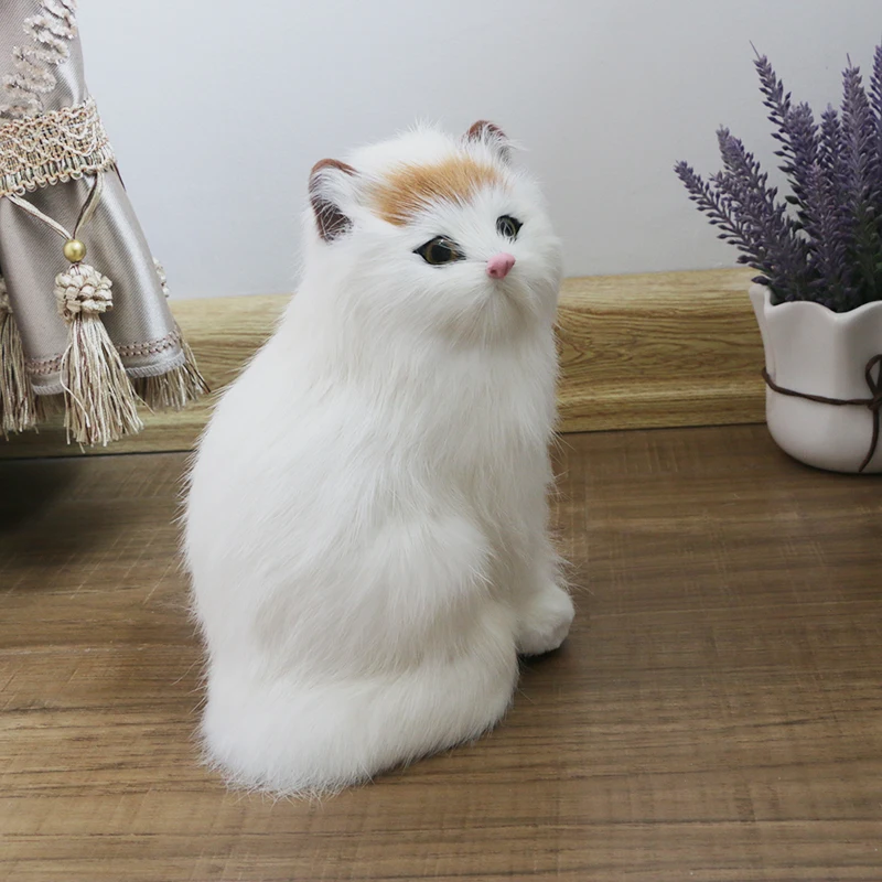 Детские игрушки моделирование кошка животное игрушка модель украшения кошка кукла подарок на день рождения пара подарок