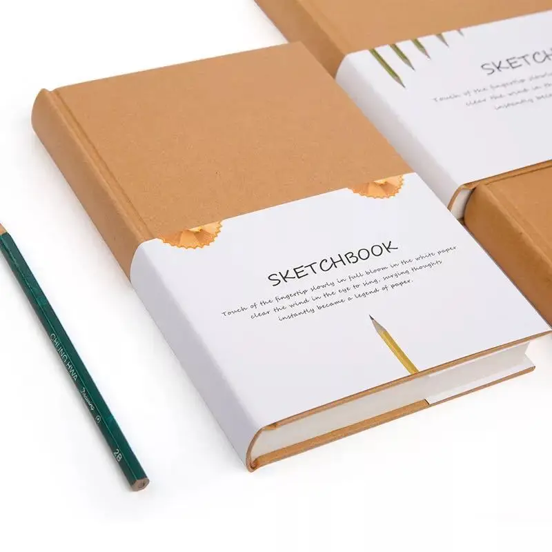 

A4 B5 1Pcs Notebook Sketchbook Notepad Diary Drawing Painting Graffiti Blank Paper Art Office School Supplies Stationery