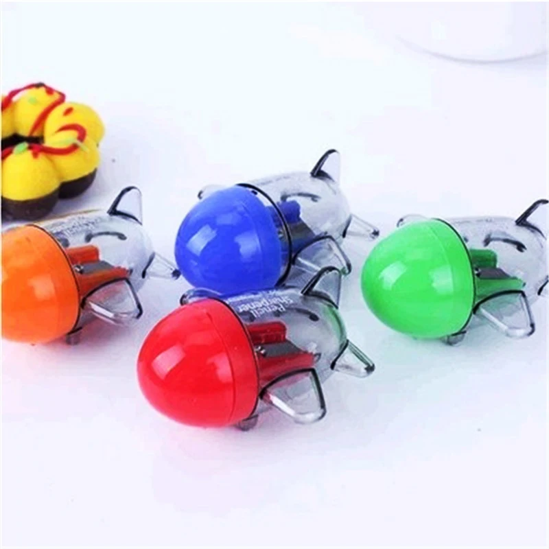 

1 Piece Creative Small Plane Shape Pencil Sharpener Cutter Promotional Primary School Student Stationery Pencil Sharpener
