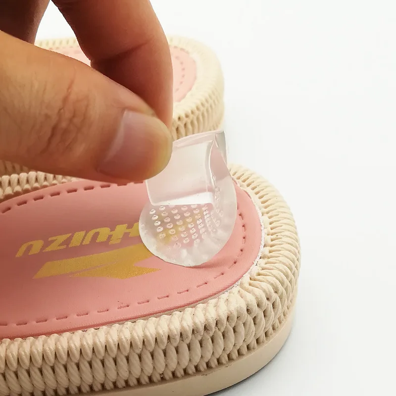 Herringbone forefoot pad silicone transparent small clip pad anti-slip wear anti-slip anti-pain foot clip front half pad