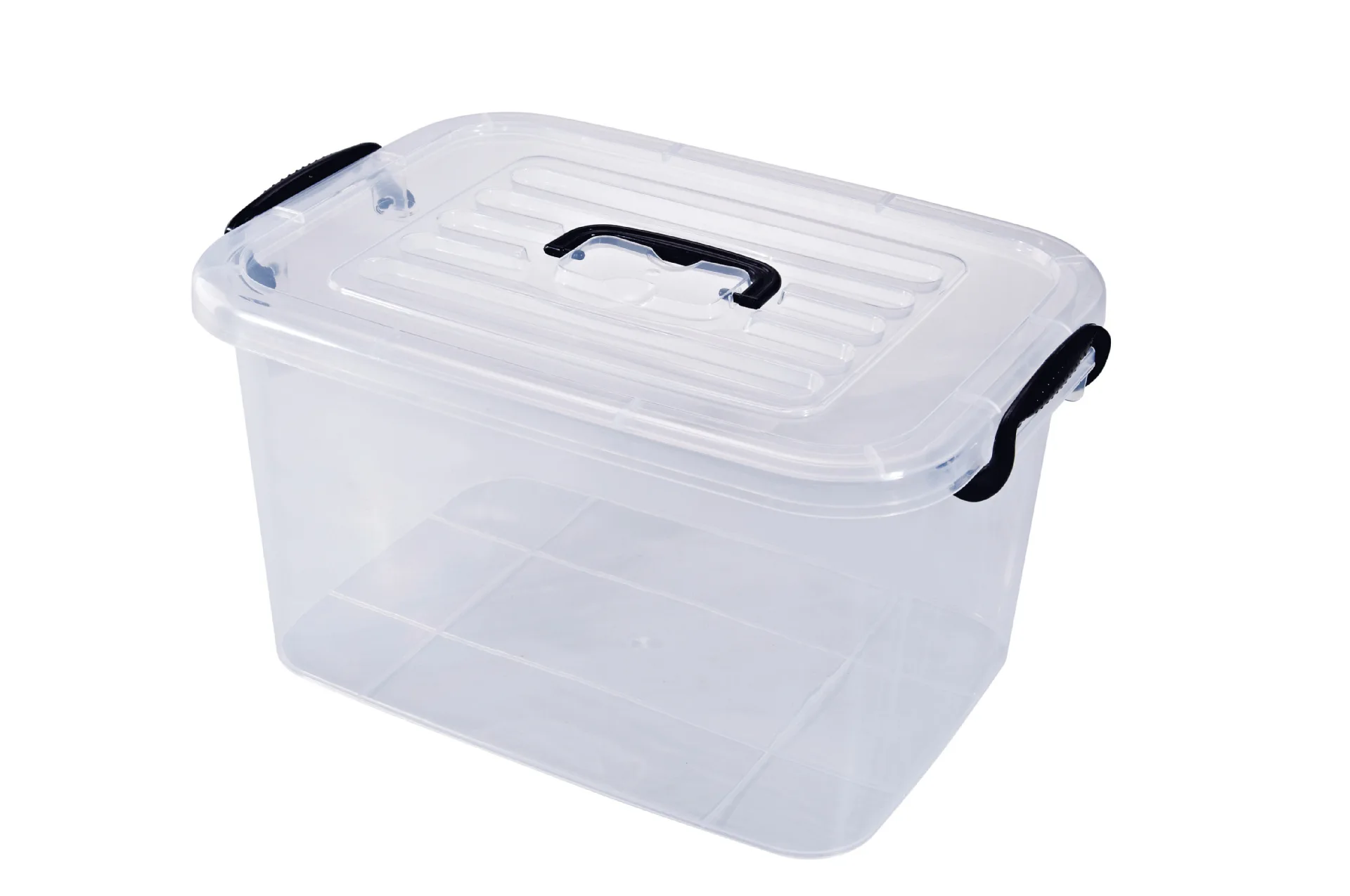 Chaocheng Manufacturers Direct Selling Us Home Storage Box 6L-18L Transparent Solid Color Plastic Box Northern European-Style Co