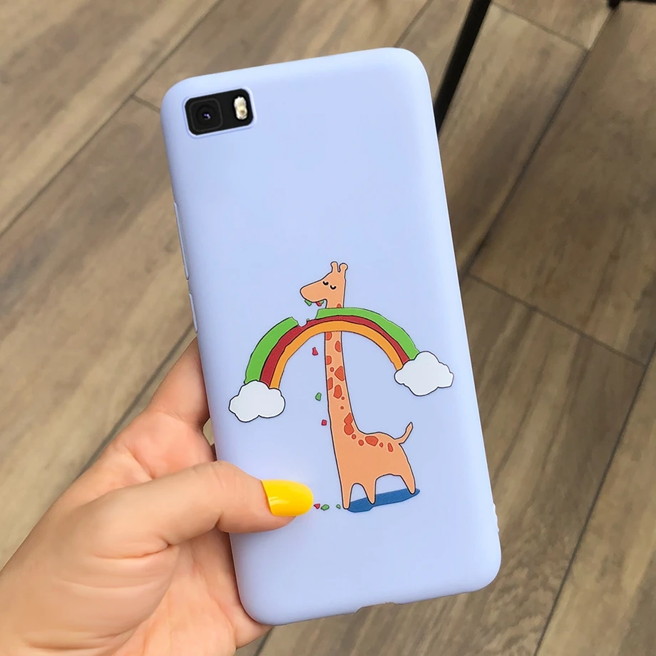 Мягкий чехол для Coque huawei P8 Lite, чехол, силиконовый чехол для Capas huawei P8 P 8 Lite ALE-L21 P8Lite, чехол, чехол - Цвет: Оранжевый