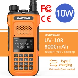 Real Baofeng – walkie talkie Cb Radio, longue portée de 30Km, mise à niveau de la Radio Portable UV5R, chasse en ville, chargeur de Type C, UV 10R 