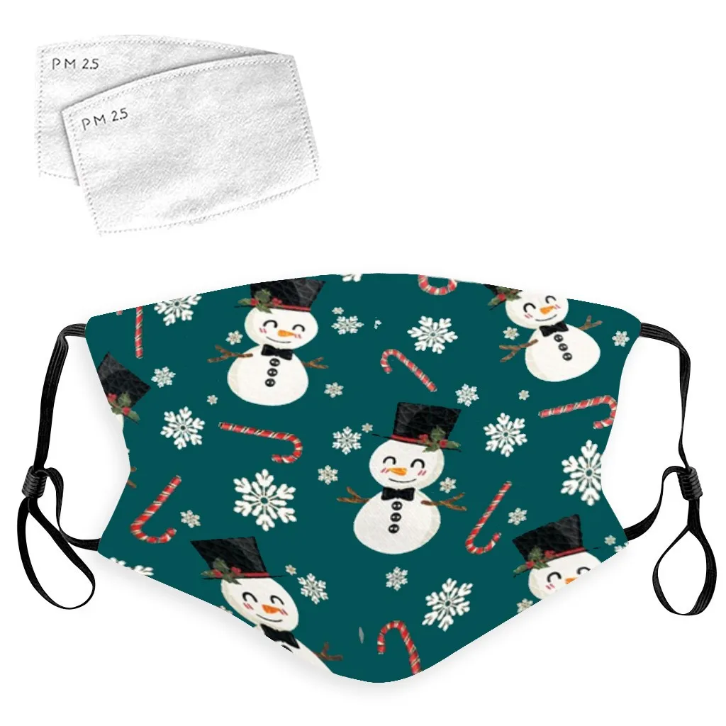 mondmasker mascherine Unisex Christmas Outdoor Face Washable Breathable Reusable 1 Mask +2PC Filter mascarillas lavables | Аксессуары