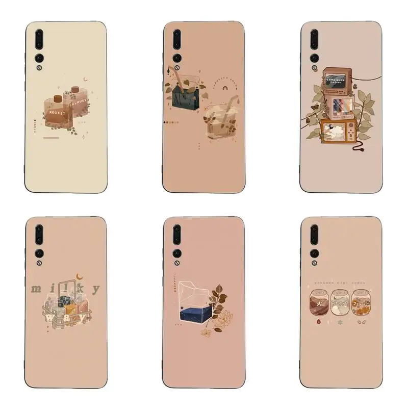 YNDFCNB чехол для телефона с изображением японского напитка из ТПУ Huawei G7 G8 P7 P8 P9 P10 P20
