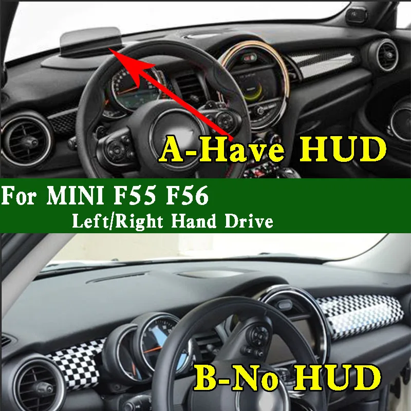 Per Mini Cooper D S F55 F56 Cabrio Dash Mat Cruscotto Copertura Pannello Strumenti Protezione Solare Pad Isolante Anti-Sporco Dash Mat