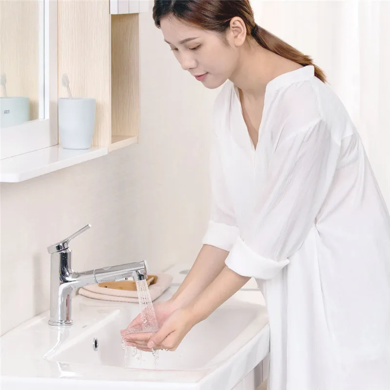 Xiaomi DABAI кран для раковины ванной комнаты выдвижной промывочный распылитель полоскание чистки 2 режима смеситель кран для ванной комнаты горячая холодная
