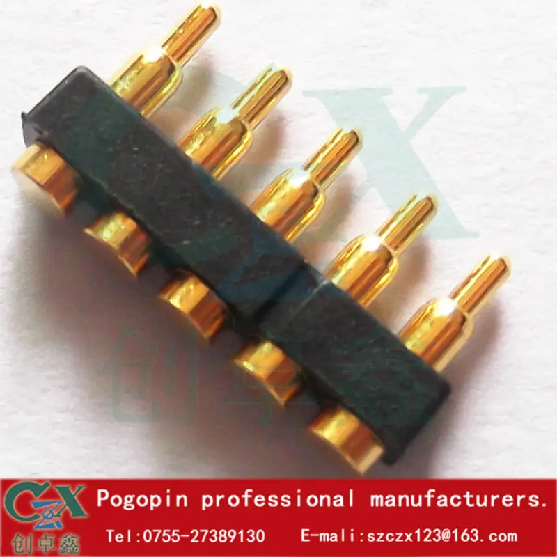 5pin шаг 2,54 мм 1,5*7,0 мм pogo контактный разъем pcb разъем для умных часов