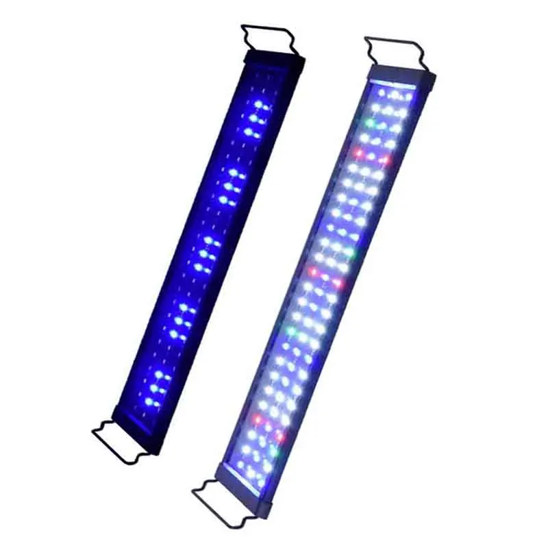Comprar Luz LED impermeable para acuario, iluminación para peceras, decoración de Acuario, luces para paisajismo, dos colores, intercambiables 30 40 60cm