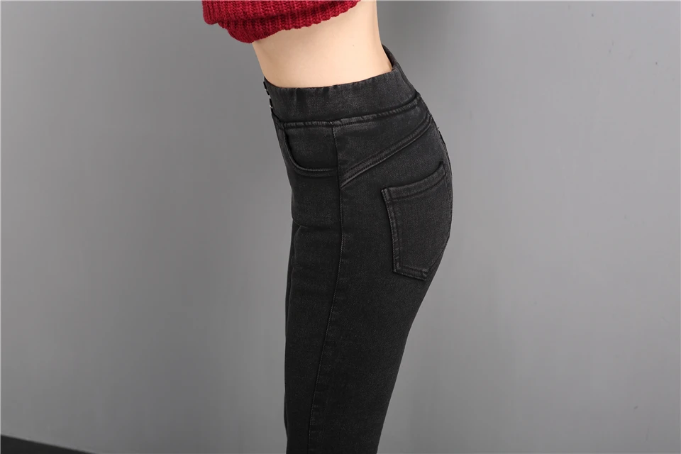 Magic pants feet new spring/winter black pants black pencil pants with fleece leggings thermal pants for women