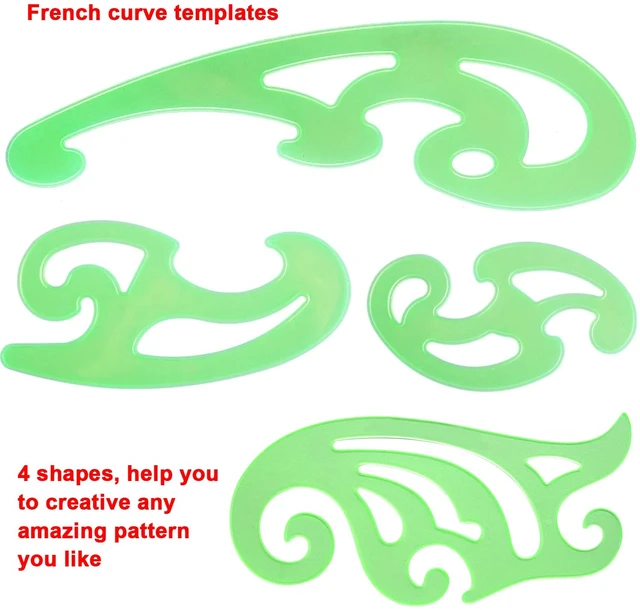 Four-piece French Curve Set on sale at