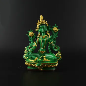 

Sales Green Tara Tantric Statues Resin Small Statues Buddha Statue Buddhism Buddhist Figure Figurine Decoration R21