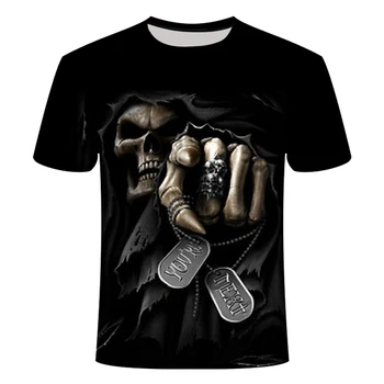 

Drop Ship Summer NewFunny skull 3d T Shirt Summer Hipster Short Sleeve Tee Tops Men/Women Anime T-Shirts Homme Short sleeve tops