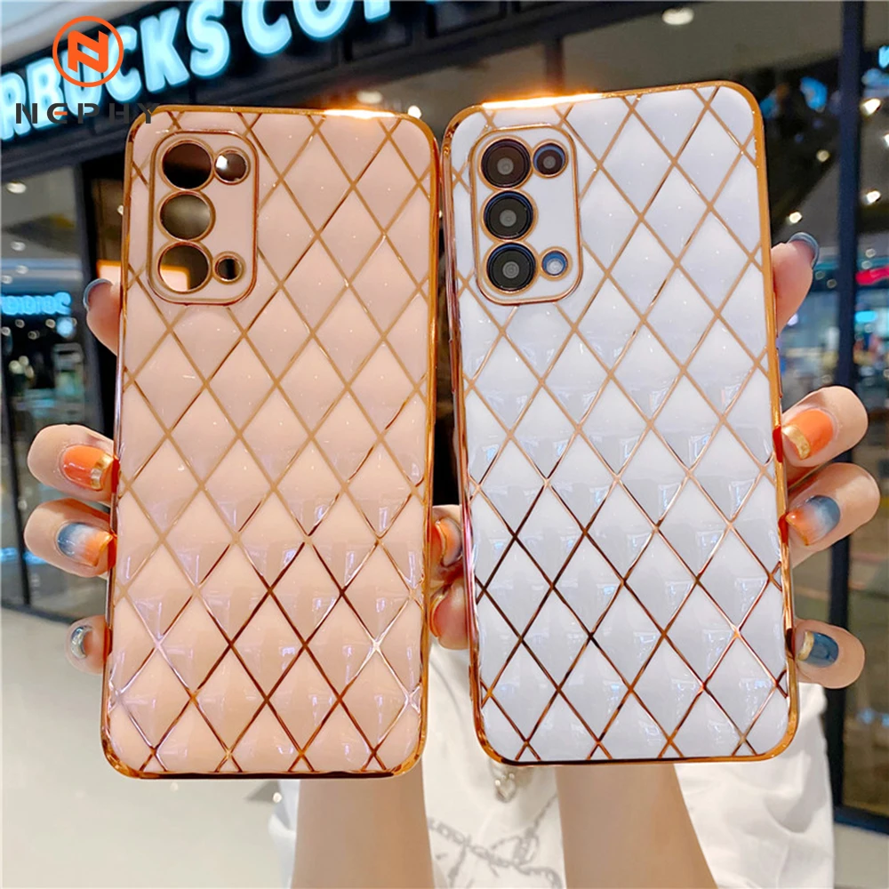 Роскошный чехол со стразами для Samsung Galaxy S21 Plus A02S A12 A32 A52 A72 силиконовый с блестками
