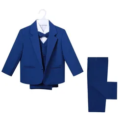 Costume formel pour petit garçon, vêtements pour bébé garçon, ensemble 5 pièces avec nœud papillon, tendance, 3187 
