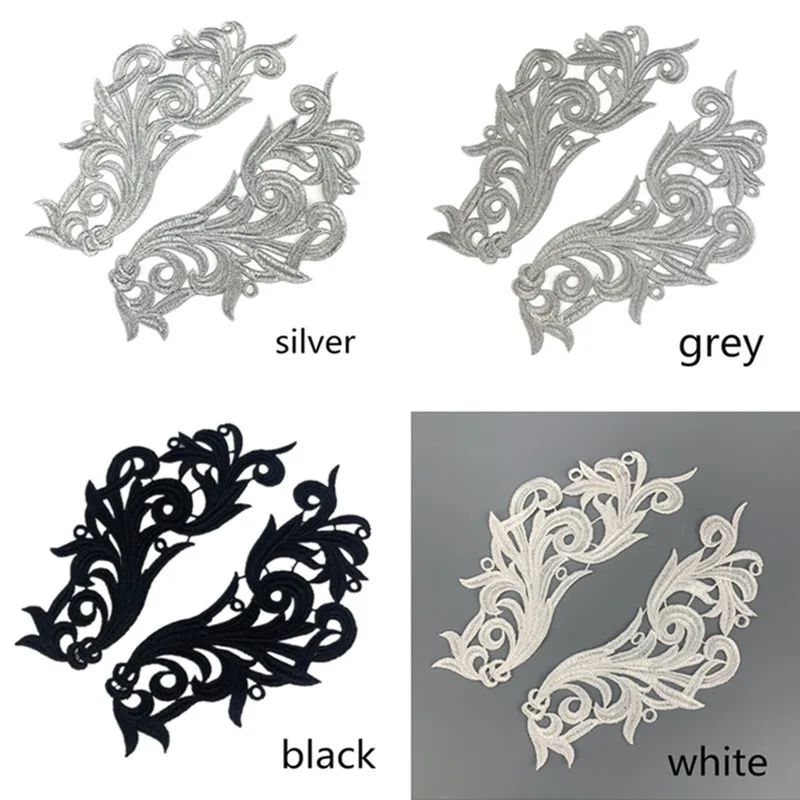 5 Mirror pairs Flower Floral Lace Fabric Sewing Trim Wedding Dress Applique Lace patch zsbszc DA104 lace fabric lace sewing supplies lace sewing accessories lace accessories lace garment accessories sewing patches lace decoration
