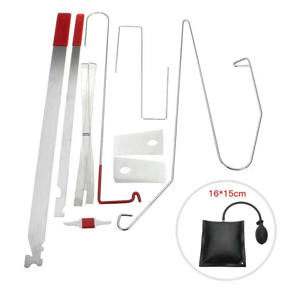 

AUTO Vehicle Door Key Lock Out Emergency Open Unlock Portable Tool Kit+Air Pump Car Exterior Accessories Tools