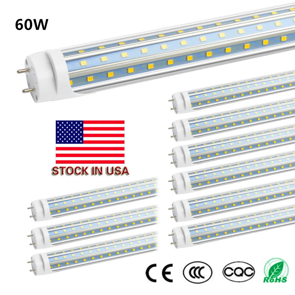 4-100/pack Dimmable LED Tube Light 4FT 1.2M 48"Retrofit Fluorescent Bulb 20W 24W