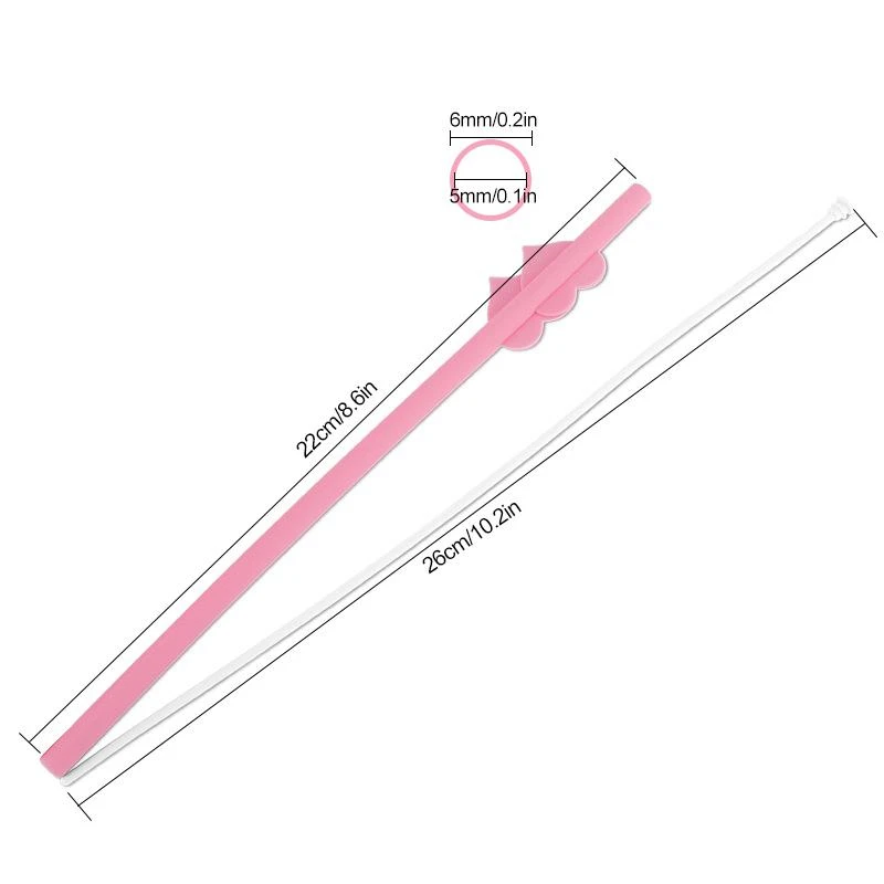 4/8 шт. многоразовый силикон соломинки набор экологически чистые питьевые соломинки складной прямая соломинка для чистки кисточки принадлежности для барной вечеринки
