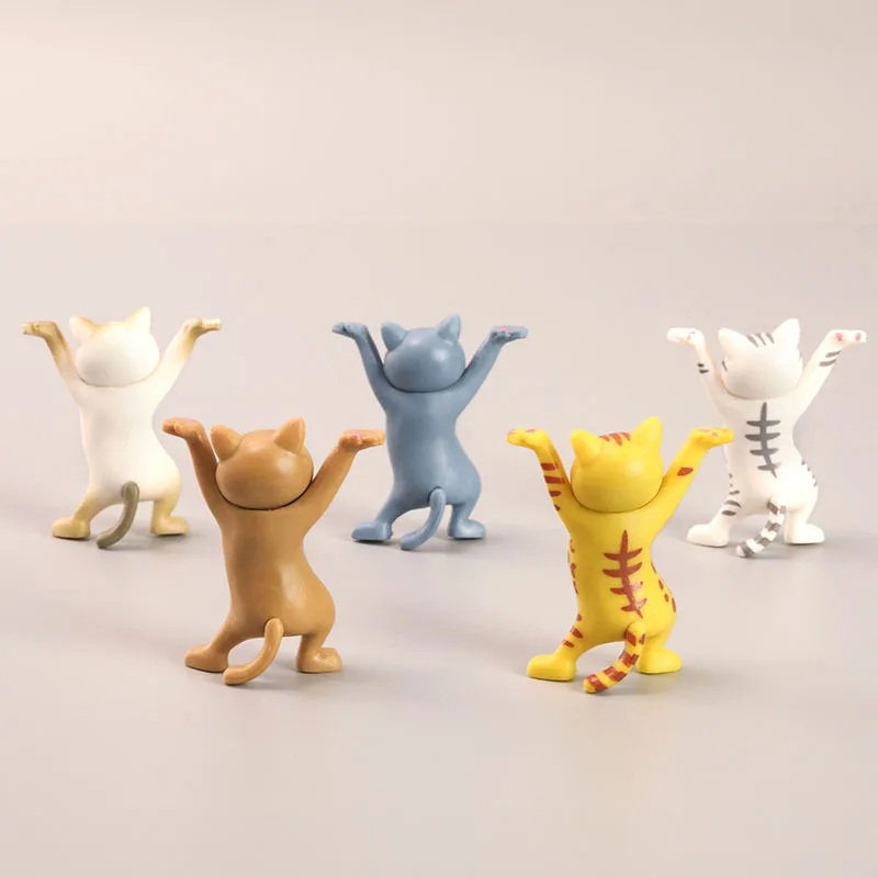 Cat bookshelf stand pen holder portable coffin cat doll pen holder dancing cat toy storage box desktop decoration home decoratio