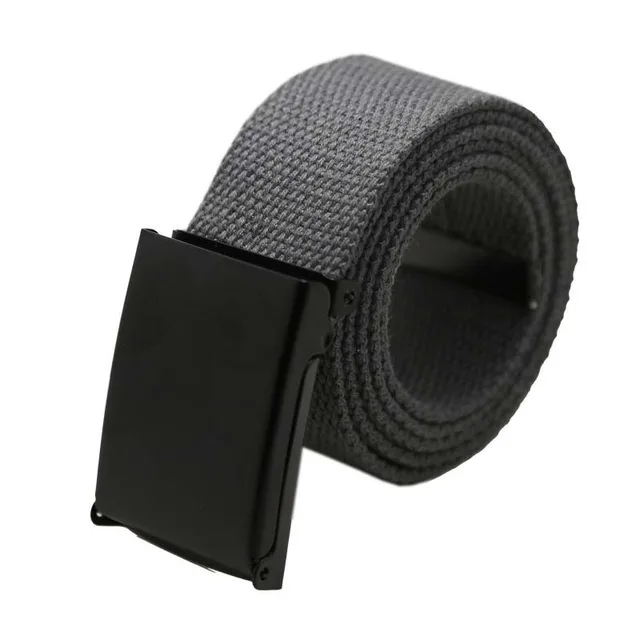 K Dark gray Лучший YBT унисекс холщовый ремень из сплава с автоматической пряжкой модный армейский тактический ремень для джинсов Повседневный роскошный ковбойский ремень высокого качества - Цвет: K Dark gray
