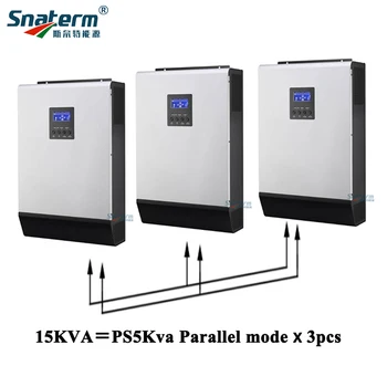 

15KVA Solar Pure sine wave Inverter Built-in 3*48V50A PWM Solar Charge Controller with 60A AC Charger for Solar off grid system