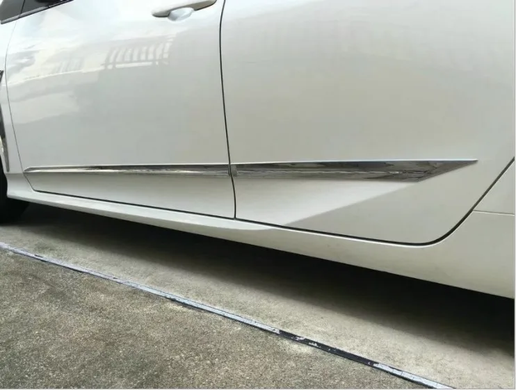 For Toyota Prius Prime PHV 2017 2018 2019 ABS Chrome Side Car Body Molding Trim Cover 4pcs Styling Accessories | Автомобили и