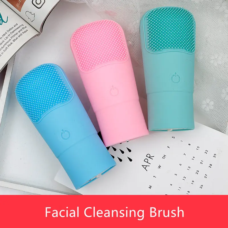 Абсолютно новая электрическая щетка для очищения лица мини Тип батареи ...