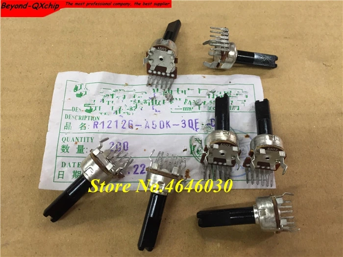 5 шт./лот Stock CF RK1212G Вертикальный двойной потенциометр A503 A50K ручка длиной 20 мм |