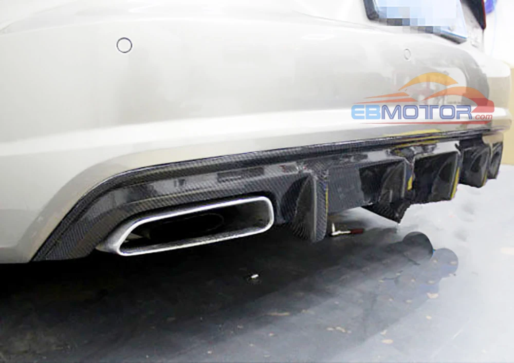 ebmotor-com MTM Real Carbon Fiber Rear Diffuser Lip For Audi A7 Standard 2016UP  2
