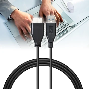 

Mayitr 1pc Mini 50cm USB 3.0 Male A To Micro B Data Cable Cord Lead For External Hard Drive Disk Black