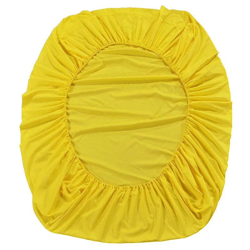 SolidFittedSheetWithElasticBandFittedBedSheetCoverAnti