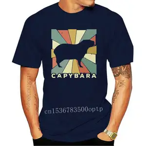 New Men Short sleeve tshirt Classic Capybara Lover Vintage Retro Animal Unisex T Shirt Women t-shirt