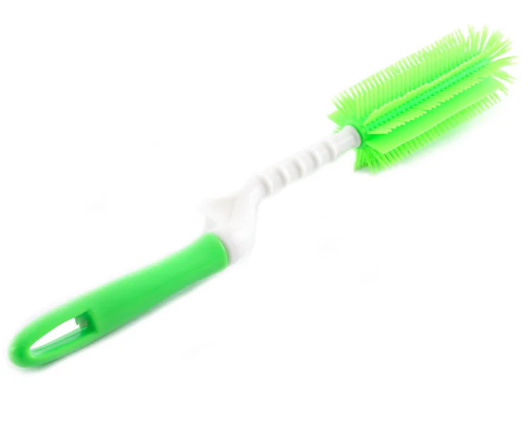 Kitchen Silicone Non-Slip Dish Long Handle Rotate Bottle brush cleaning brush Eco-friendly Cup Brush tools