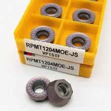 Outil de tournage de carbure RPMT1204 MOE VP15TF, insertion de carbure RPMT 1204 MO E, fraiseuse d'extrémité de tour, fraisage, outil CNC, 10 pièces