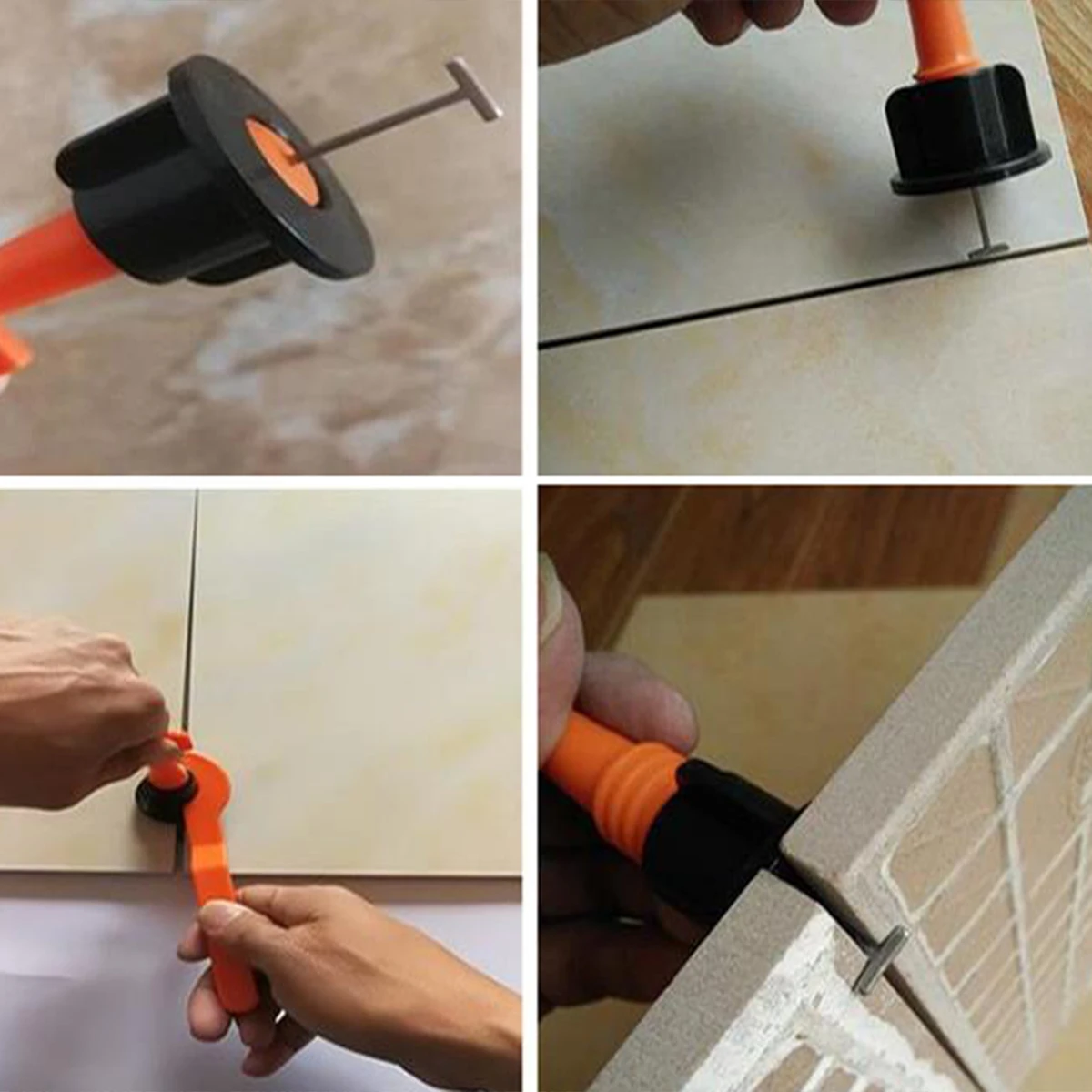 50Pcs/Set Level Wedges Tile Spacers For Flooring Wall Reusable Tile Leveling System Kit Tile Leveler Locator
