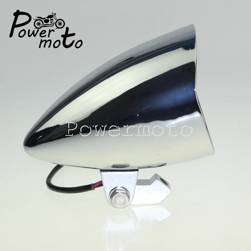 Cafe Racer пуля фара H4 12V 60/55 Вт HI/LO луч ходовой огонь для Honda Shadow VTX Kawasaki VN Suzuki M109R измельчитель