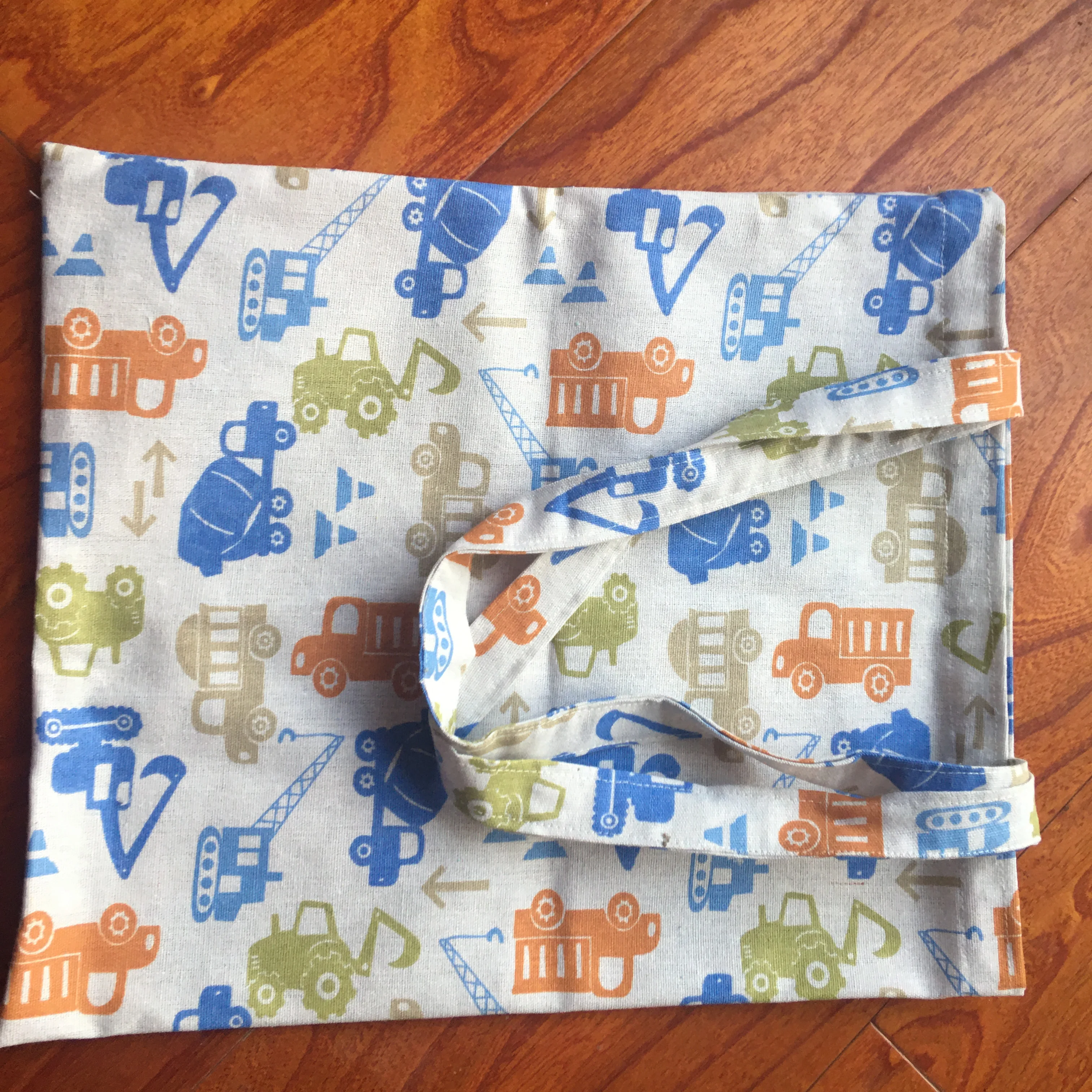 YILE хлопок лен эко хозяйственная сумка наплечная с принтом Лопата кран трактор 19