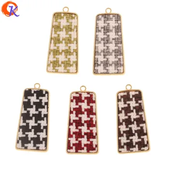 

Cordial Design 50Pcs 20*41MM Jewelry Accessories/Charms/Hand Made/Fabric Effect/Trapezoid Shape/DIY Making/Earring Findings