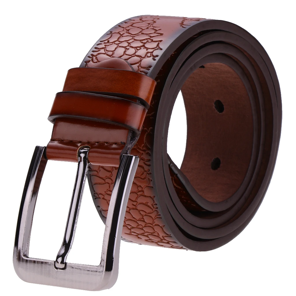 Men's Pin Buckle Belt PU Leather Waistband Waistbelt Fashion Accessory Gift