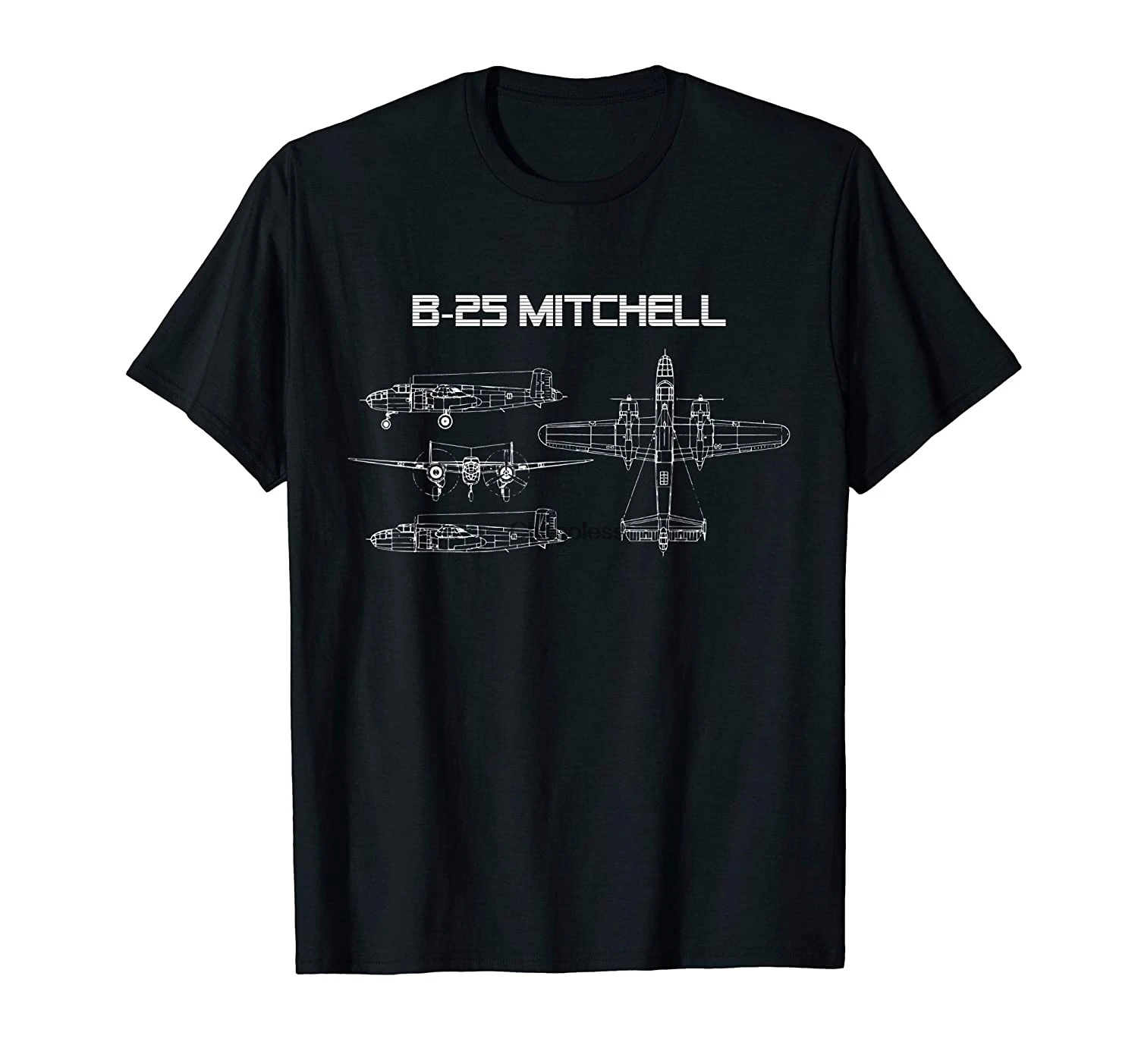 B-25 Mitchell WW2 самолет футболка (1) | Мужская одежда