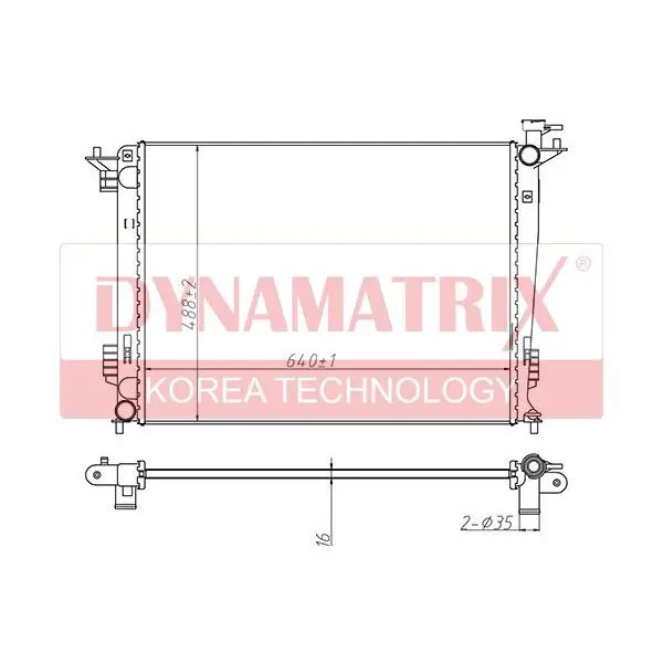 Радиатор охлаждения DYNAMATRIX DR67515