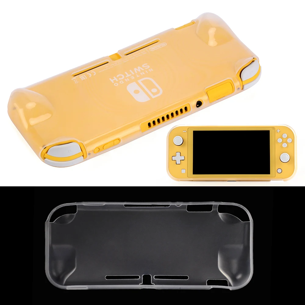 3 в 1 чехол для Nintendo Switch Lite из ТПУ, прозрачный, мягкий/ПК Жесткий Чехол для NS Switch мини игровая консоль со стеклянной пленкой