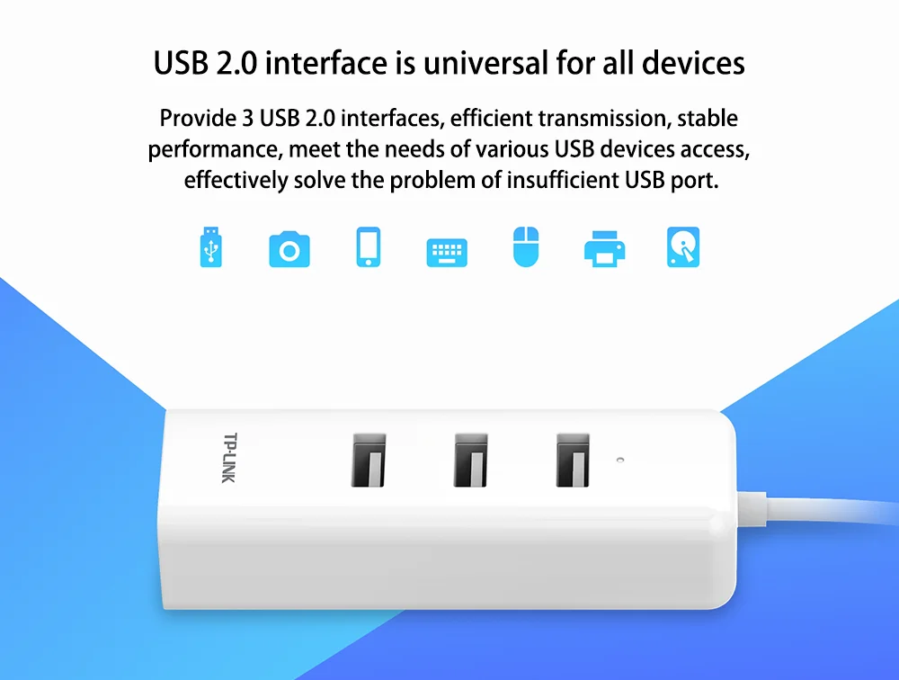 TP-LINK TL-UF213 Внешний USB 2,0 проводной сетевой интернет-адаптер USB 10/100M Ethernet RJ45 Lan для Windows/MAC OS/Linux