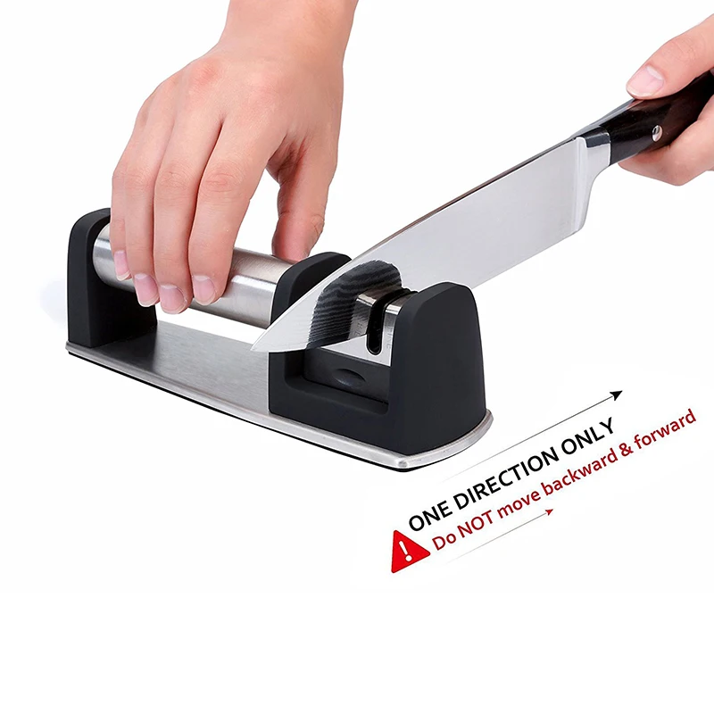 2 этапа профессиональная точилка для ножей из нержавеющей стали камень для заточки ножей кухонный инструмент домашние столовые устройства Аксессуары для ножей