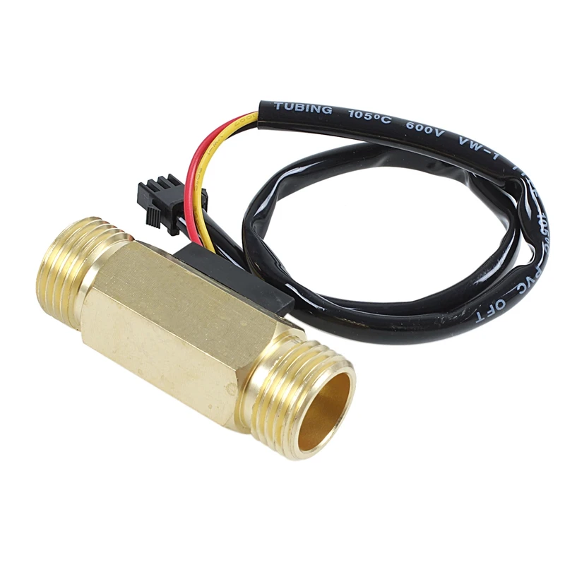 

1/2PT Water Flow Sensor Switch Control Meter Flowmeter 1.5-30L/min