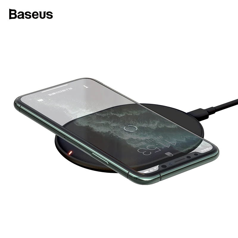Baseus 15 Вт Qi Беспроводное зарядное устройство для iPhone 11 Pro X XS MAX XR 8 Plus Быстрая зарядка для Airpods Pro samsung S9 S10 huawei P30 Pro
