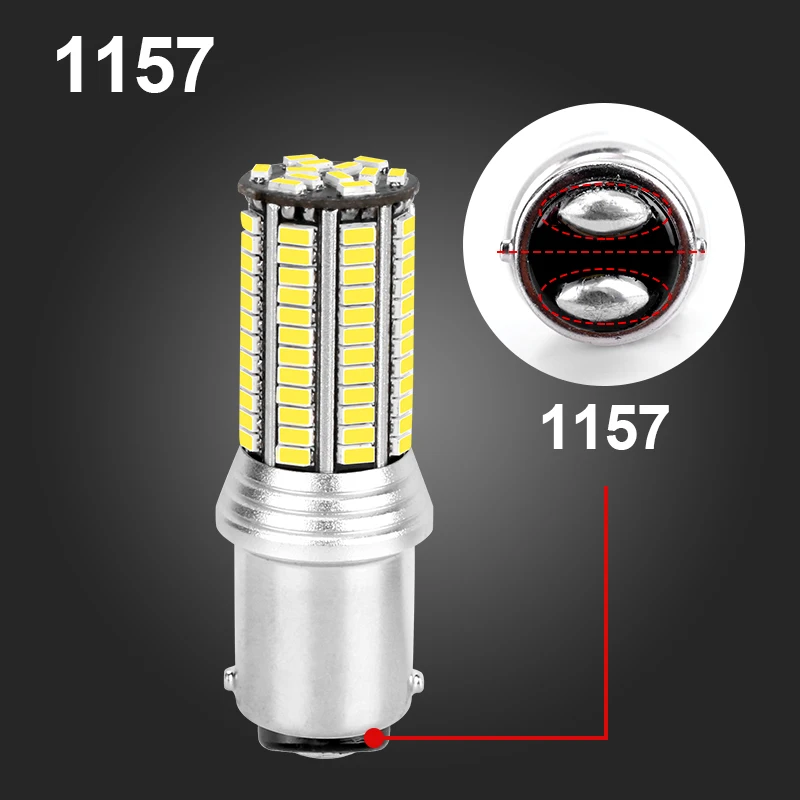 8 граней Авто 1157 BAY15D P21-5W 1156 BA15S P21W BAU15S PY21W Светодиодные Автомобильные тормозные фонари заднего хода лампы сигнала поворота 360 градусов 12V 24V